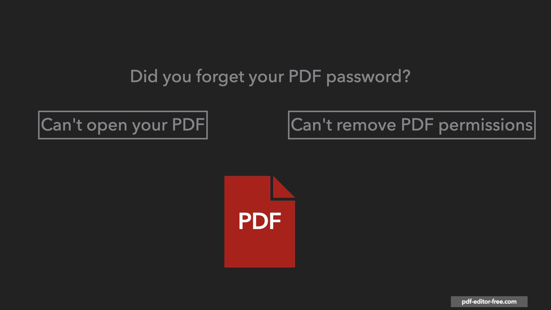 online pdf open password remover